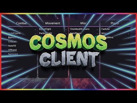 Cosmos Client Review | Complete Client Overview Episode Twenty | Free Minecraft 1.12.2 PvP Client