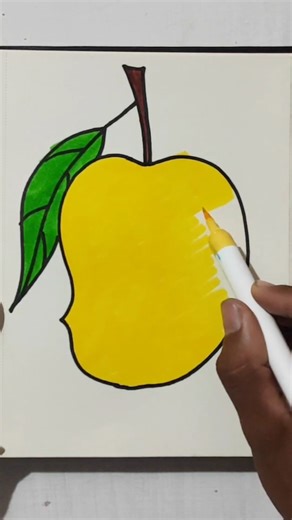 mango drawing🥭 #easydrawing #mangodrawing