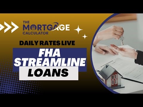 🏠 FHA Streamline | Daily Rates LIVE