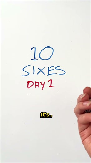 Rolling dice everyday until I get all sixes.