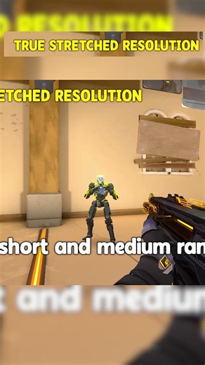 True Stretched VS Native Resolution ⚙️ #valorant #valoranttips #valorantguide