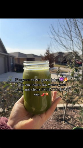 #SpicyJuice #GreenJuice #DetoxDrink #CayennePepper #JuiceCleanse