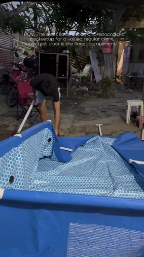 33 reactions | Setting up another pool for our regular client✨ | Ella Medrano Bañas | Facebook
