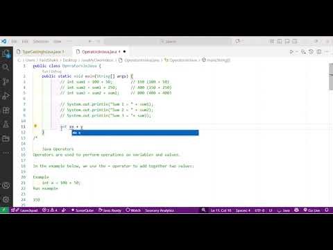 008 Operators in java 002