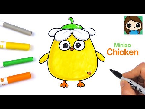 How to Draw a Chicken Easy | Miniso Cute Plush