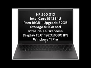 HP 250 G10 - Unboxing - Disassembly - Ram Upgrade