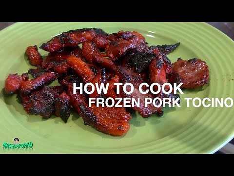 How To Cook Frozen Pork Tocino Cured Pork ( English )