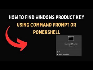 How to find Windows Product Key using Command Prompt or PowerShell