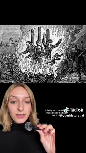 terrifying facts about the salem witch trials. the first salem hanging happened on this day, june 10th, in 1692. #history #historytok #salemwitchtrials #witch