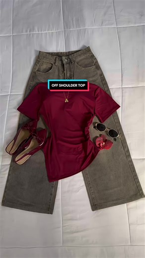 hot girl fit>>> #offshouldertop #asymmetricaltop #top #fyppppppppppppppppppppppp #foryoupage