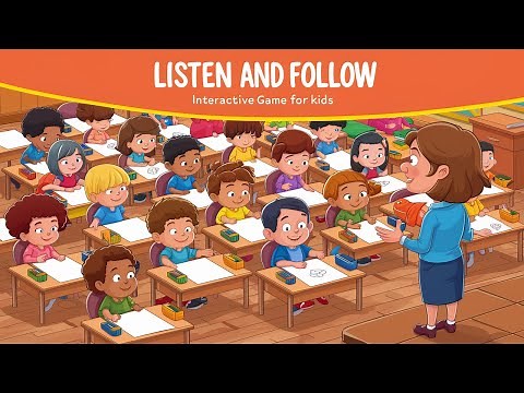Listen and Follow Directions Activity for Kids | Preschool / Kindergarten