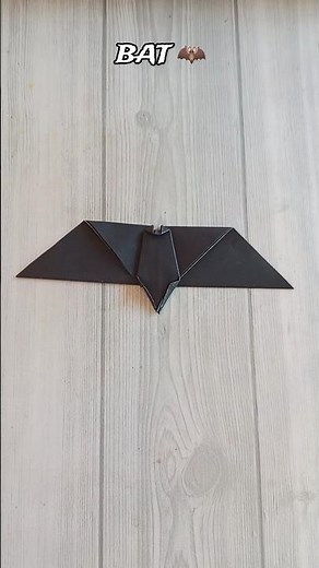 BAT ORIGAMI TUTORIAL| STEP BY STEP CRAFT | HOW TO MAKE PAPER BAT| ART