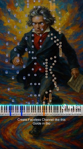 Learn Beethoven Virus in Crazy Stride on Piano