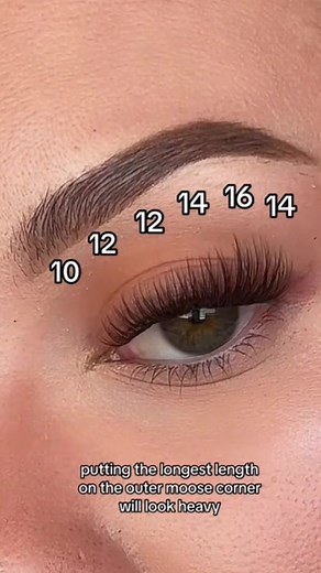 Cat Eye Lash Mapping Tutorial with Extension Sizes