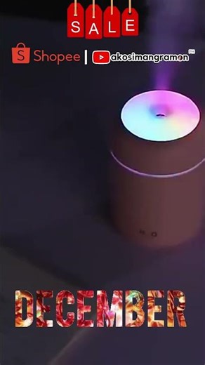 Portable USB Mute Air Humidifier Aroma Diffuser Ultrasonic #ShopeeTagToWin #shopeetagtowin #viral