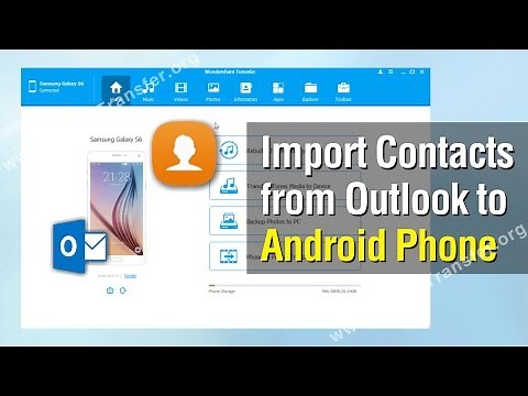 How to Import Contacts from Outlook to Android Phone, Sync Contacts from Outlook to Android