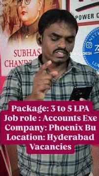 COMPANY : Phoenix Business -Account Executive JOBS in HYDERABAD / Hurry Up | Vacancies 3