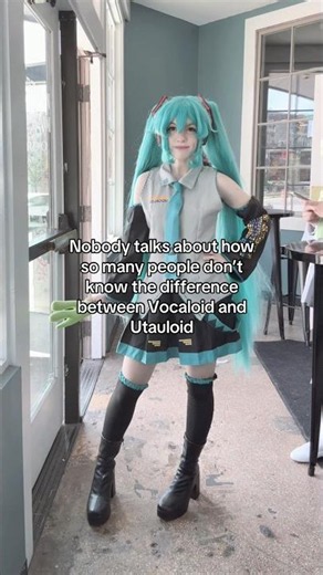 They’re two different platforms & yes Teto is an Utauloid #cosplayer #cosplayer #mikucosplay #miku