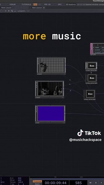 @🎛️ Building a Live VJ Rig in TouchDesigner In Part 2, Breanna Lorraine takes her setup into performance mode — controlling projection-mapped visuals through MIDI notes in real time. 💥 Every press of a key triggers a new scene, blending sound and motion into an expressive live canvas. 🎓 Developed as part of our TouchDesigner for Professional Interactive Design Careers course. Breanna’s project shows what’s possible when creativity meets technical design. #TouchDesigner #VJ #LiveVisuals #Stude