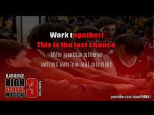 KARAOKE Now Or Never - High School Musical 3
