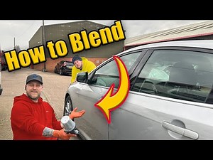 Blending basecoat paint and lacquer clear coat without a spray booth car painting - how to DIY!