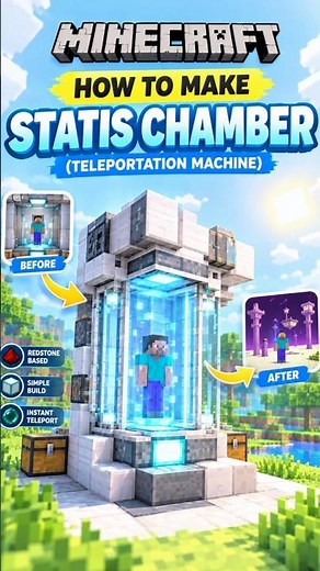 How I make teleportation machine in Minecraft 😱