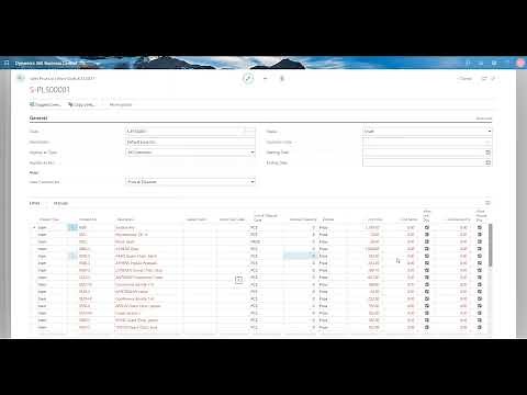 Dynamics 365 Business Central - How to set up a sales price list for all customers