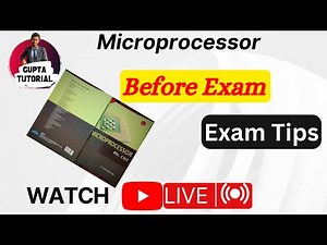 Microprocessor all important questions in one video || Exam Tips || #MP