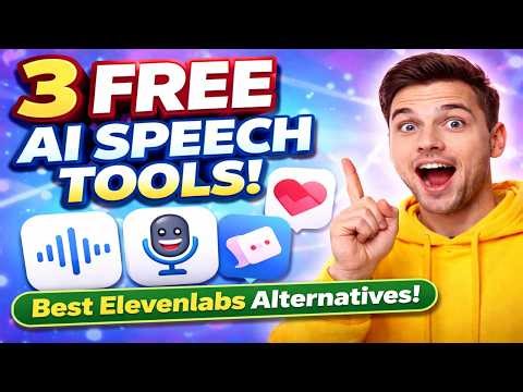 3 FREE Elevenlabs AI Alternatives (Best AI Speech Text to Voice)