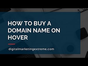 How to buy a domain name on Hover