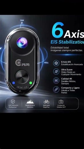 ¿La Cámara 4K Más Pequeña del Mundo? 🤯 Mini Cam Bodycam #shorts #amazonfinds #amazonaffiliate