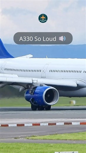 Airbus A330 FULL Reverse Thrust - So Loud! 🔥