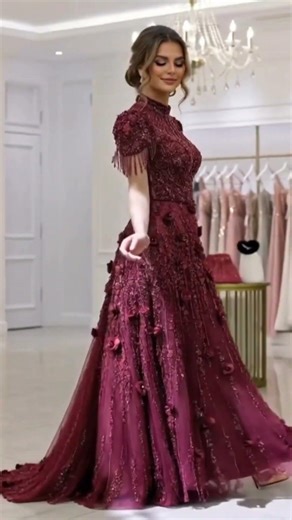 Green vs Burgundy Evening Dresses ✨ 2 Stunning Styles You Must See | Elegant Gowns 2026 #dress