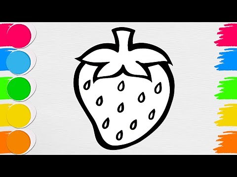 How to Draw a Strawberry | Step by Step | Easy Drawing & Painting