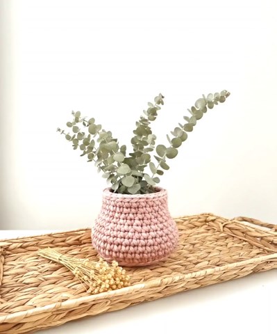 Crochet Plant Pot Cover Pattern, Boho Macrame Holder (digital Download) - Etsy