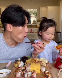 78 reactions | Baby loves eating sushi! | Hungry FAM | Facebook