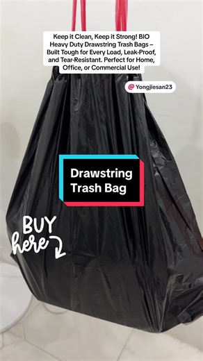 "Handle More with Confidence! BIO Heavy Duty Drawstring Trash Bags – D...