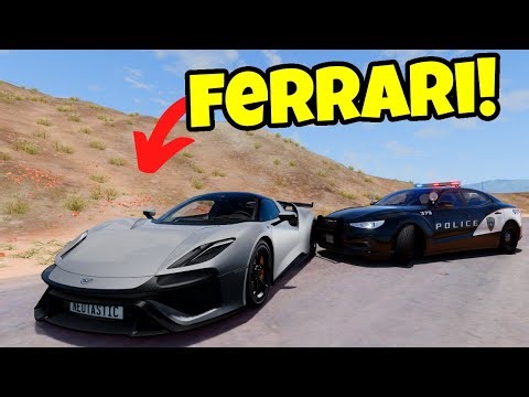 Using ONLY Supercars to Outrun the BeamNG Police
