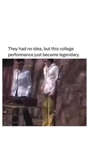 Answer All Questions on Instagram: "In 2003, MGMT’s now-legendary song Kids was performed long before it became a global hit, in a tiny college setting at Wesleyan University in Connecticut. Footage shows Andrew VanWyngarden and Ben Goldwasser playing an early version of the song for a small campus audience, years before the band gained fame, capturing a raw, unpolished moment that would later become iconic. What makes it so surreal is that this massive generational anthem began as a simple coll