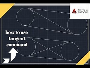 how to draw tangent to a circle in autocad|tangent command| autocad