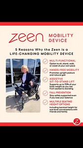 🌟 What Makes the Zeen Mobility Device Different? 🌟 Unlike traditional walkers or rollators, the Zeen is a revolutionary mobility device designed to empower users to sit, stand, walk, or coast… all while staying fully protected from falls. Whether you’re at home, out in the community, or navigating everyday routines, the Zeen adapts to your lifestyle and supports you in building and maintaining mobility. Wondering if the Zeen is the right fit for you or a loved one’s individual needs? The best 