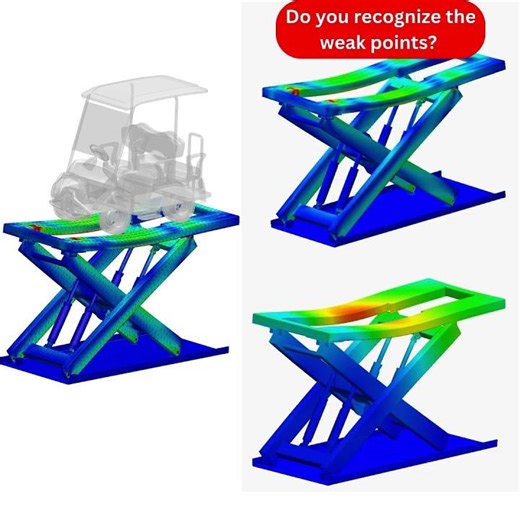 FEA Simulation - Elevated Platform - will it break?