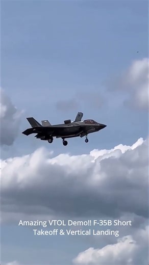 Amazing VTOL Demo!! F-35B Short Takeoff & Vertical Landing