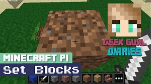 Learn how to Code Blocks in Minecraft Pi @Raspberry_Pi #piday #raspberrypi