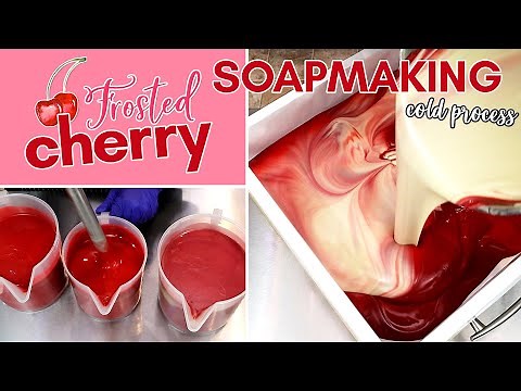 Frosted Cherry Soapmaking | MO River Soap