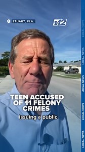 TROUBLESOME TEEN | Teen arrested on 11 felonies in Port Salerno crime spree released again, CBS12's Al Pefley reports. Read more: https://bit.ly/48KMaeE | CBS 12 News