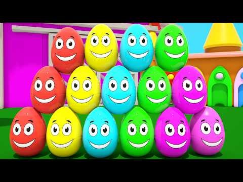 Learning Colors and Numbers Songs | Colorful Eggs on the Farm | Melly Nursery Rhymes & Kids Songs