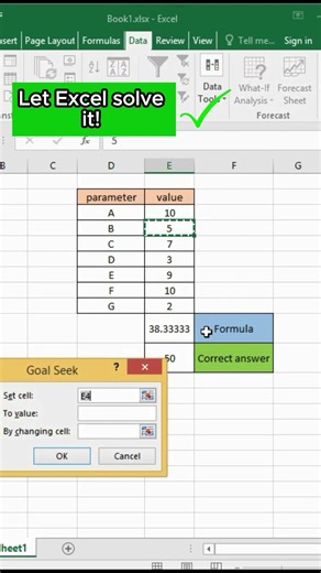 Goal Seek Magic - Reverse Engineering in Excel! #Shorts #ExcelTips #Excel #YourSkillUpLab