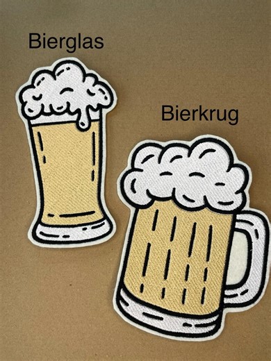 Clip-on Patch Beer Glass/beer Mug - Etsy