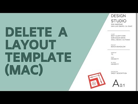Delete a LayOut Template (Mac)